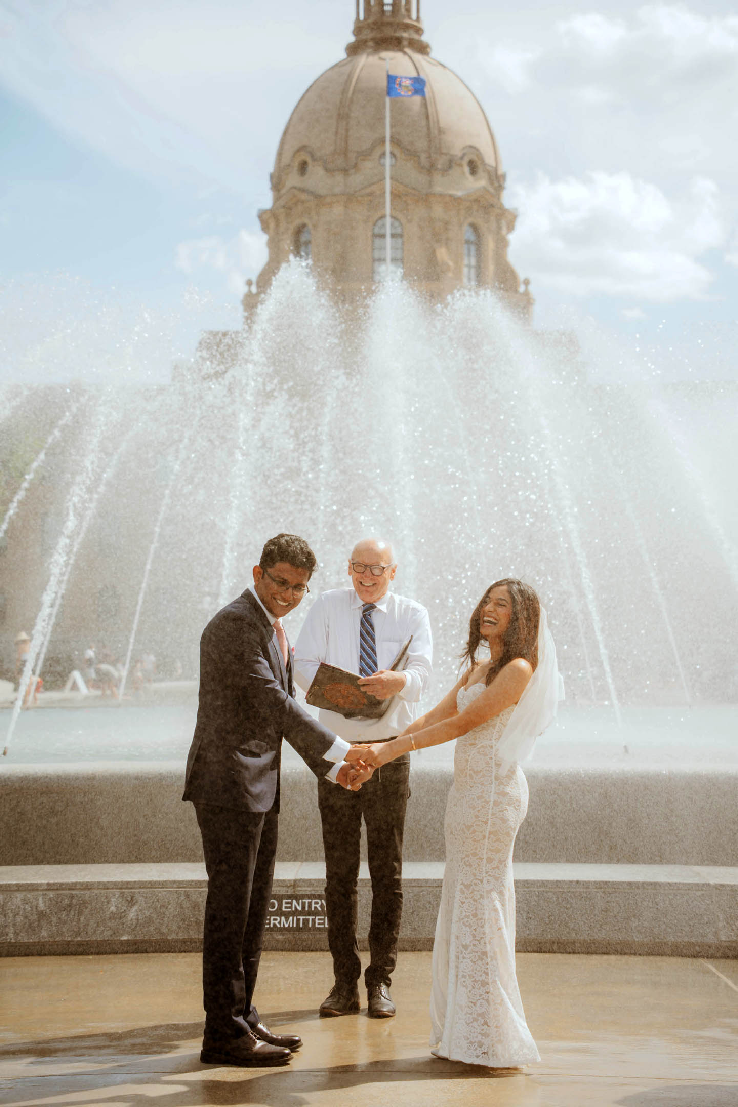Legislation Grounds Fountain Wedding